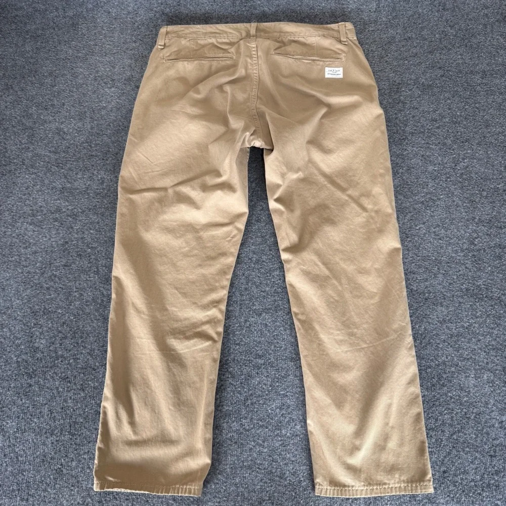 Rag & Bone Pants Mens 36x28 Beige Cotton Chino Straight‎ Leg Casual Everyday